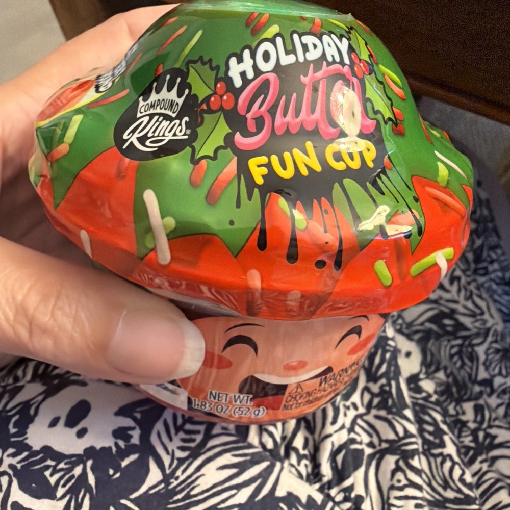 Elf Holiday Butter Fun Cup Winter Snowflake Scented Slime NEW